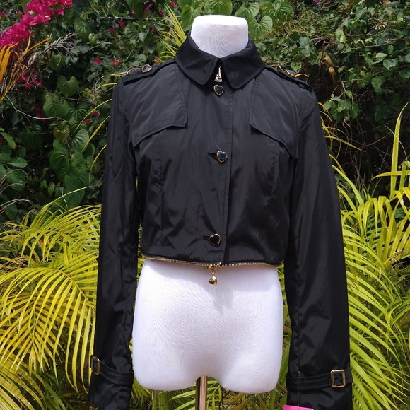 NWT Y2K Betsey Johnson Black Convertible Jacket, Size S - Picture 9 of 16